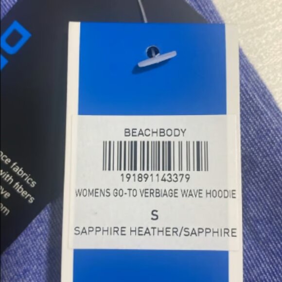 BEACHBODY Women's Go-To Verbiage Wave Pull-Over Hoodie Size S - Picture 8 of 8